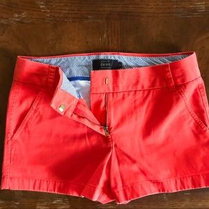 J. Crew Red-Orange 3” Chino Shorts